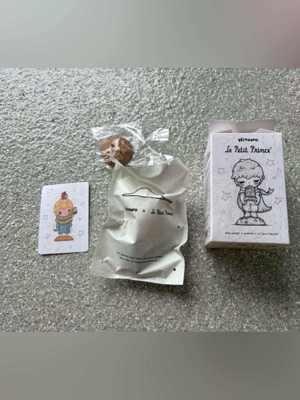 Pop Mart Hirono figurine from the "Le Petit Prince" series blind box opened